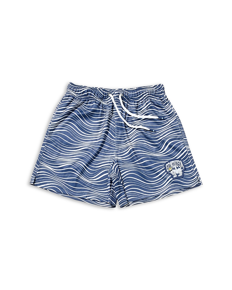 Goat Usa Boys' Wave Jacquard Mesh Shorts - Little Kid, Big Kid