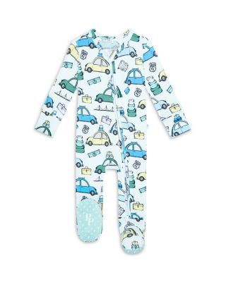 Posh Peanut - Boys' Travel Bug Zip Footie - Baby