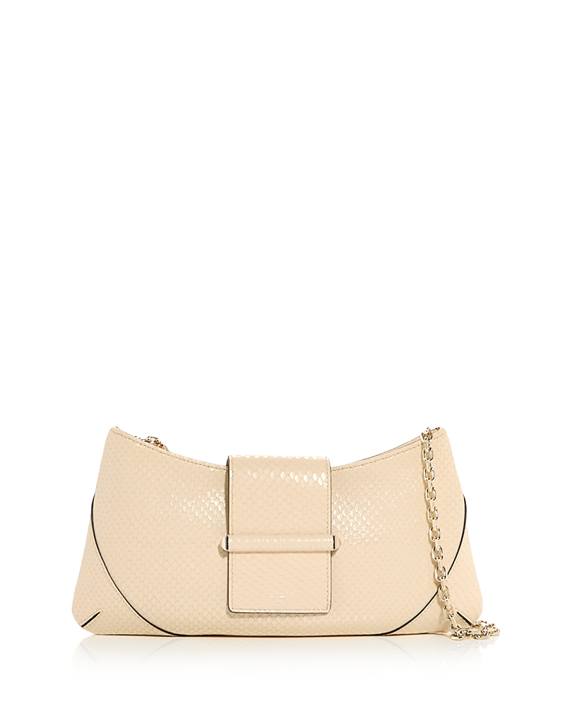 Jimmy Choo Bar Slim Clutch Ghf In Neutral