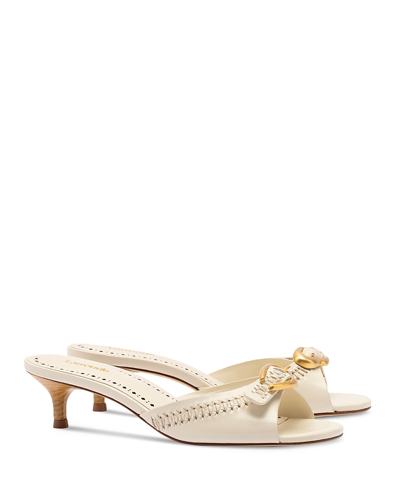 Larroude Larroudé Verona Mule In Ivory