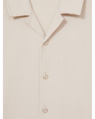 Warwick Short Sleeved Textured Cuban Regular Fit Shirt