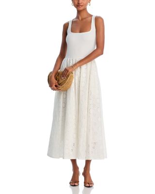 Morel Cotton Dress