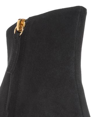 Women's 50mm Suede Toe Cap Bootie