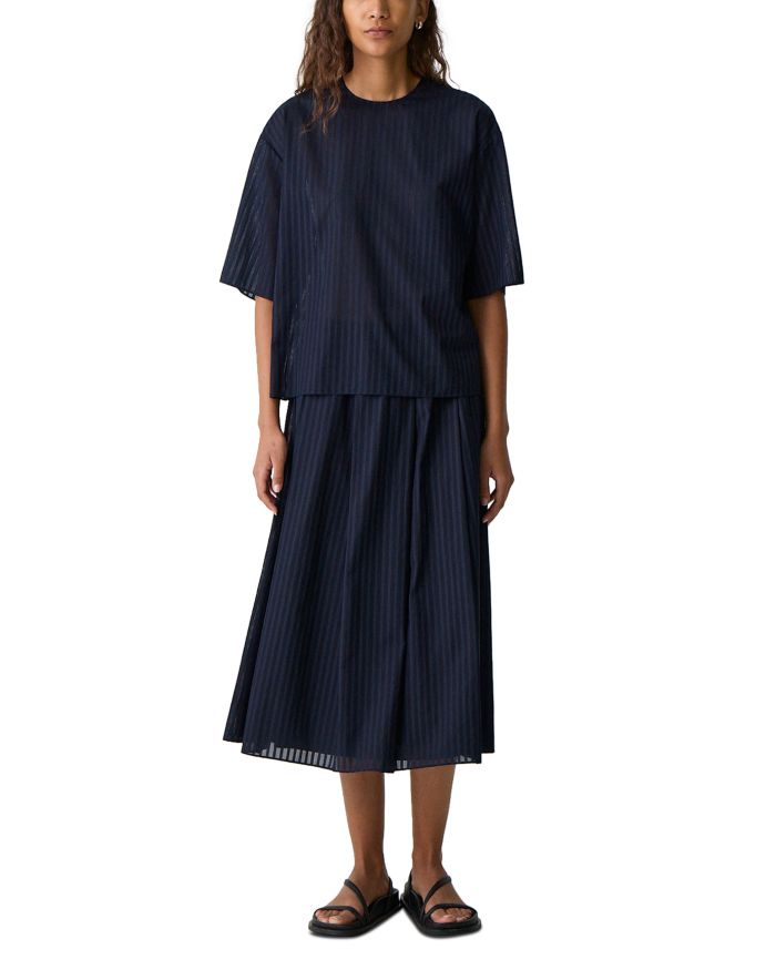 Pleated Midi Skirt
