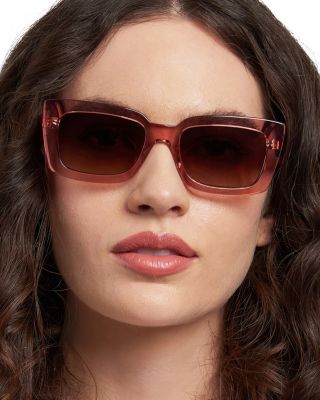 Cailin Rectangle Sunglasses, 52mm