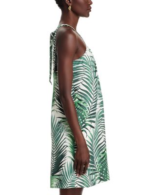 Silk Leaf Of Luxury Halter Mini Dress