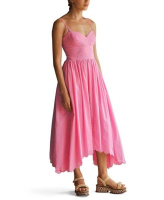 CLAVELL Scallop Midi Dress