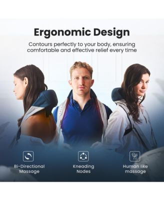 Shiatsu Neck and Back App Controlled Massager Hands Free & Heat