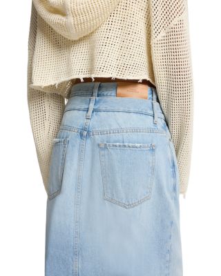 Double Waisted Denim Skirt
