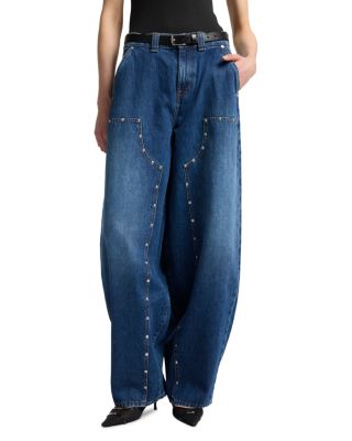High Rise Balloon Fit Jeans in Le Blue