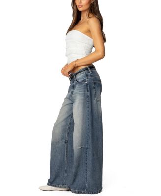 Georgette Lacey Ruffle Tube Top