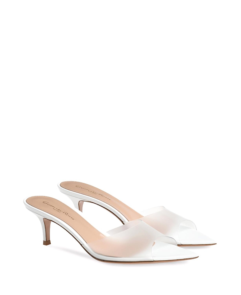 Gianvito Rossi Women's Elle 55 Mules In White