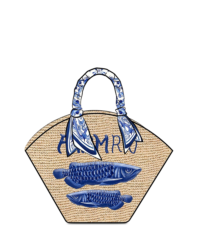 Farm Rio Garden Tiles Shell Tote