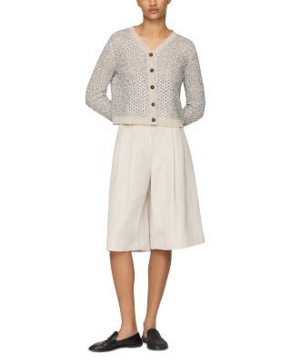 Button Front Foil Cardigan 