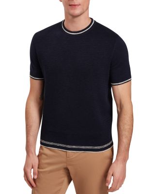 Textured Short Sleeve Sweater Tee