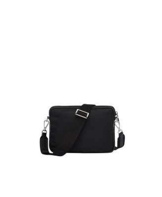 Re-Nylon and Saffiano Leather Shoulder Bag