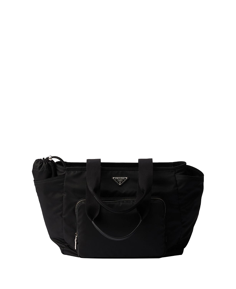 Shop Prada Re-nylon Baby Bag In Black
