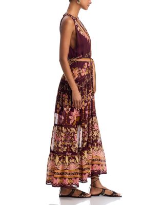 Bella Burgundy Maxi Dress