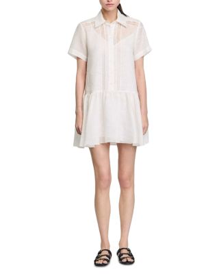 Sandro Linen Blend Mini Dress | Bloomingdale's Women