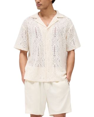 Crochet Regular Fit Camp Shirt