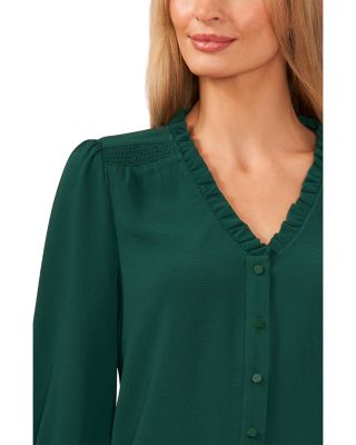 Ruffle Trim Blouse