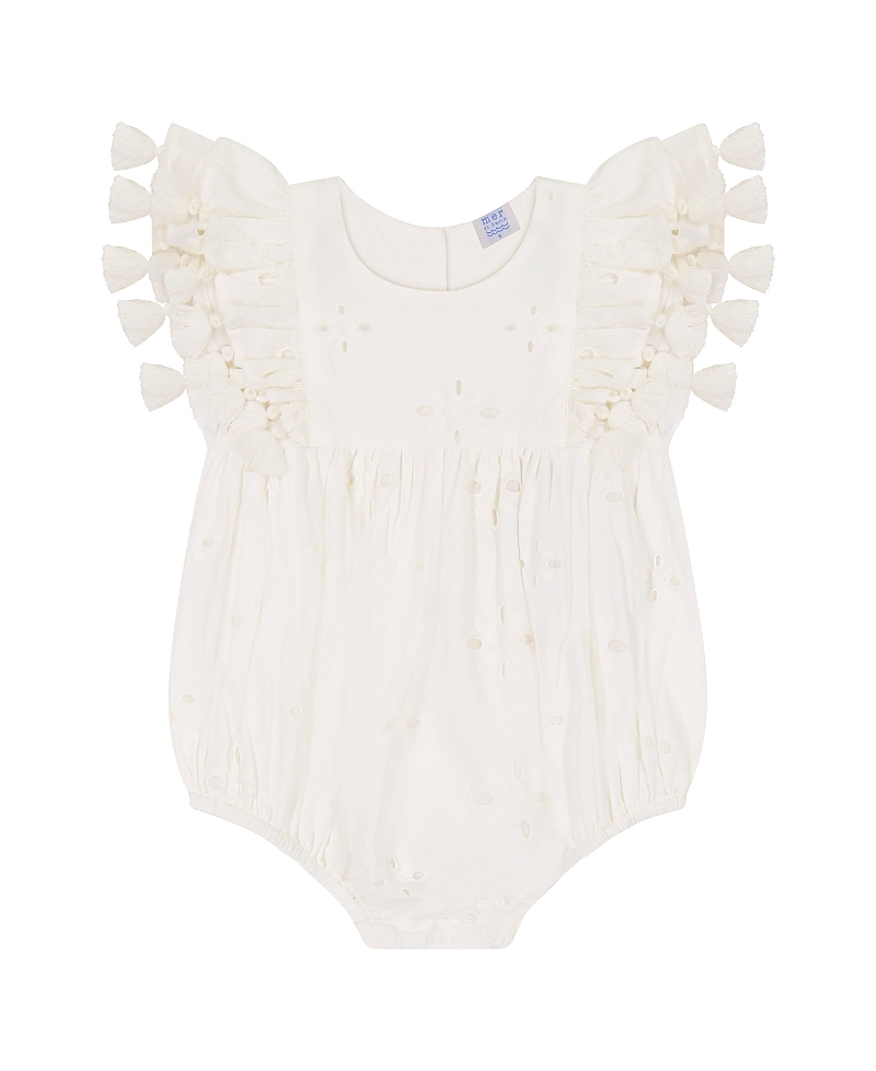 Mer St. Barth Unisex Anna Baby Romper - Baby In White