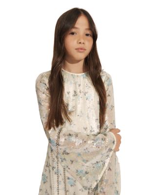 Girls&#39; Marta Sequin Floral Mini Dress - Little Kid, Big Kid