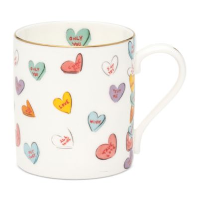 Love Hearts Mugs, Set of 2