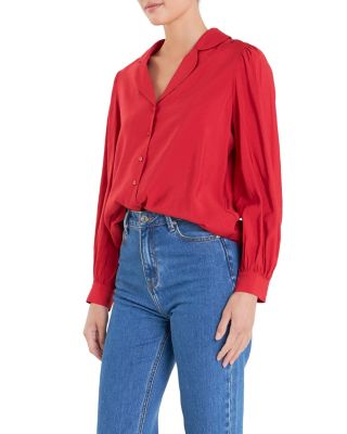 Women's Scallop Collared Dress Shirt