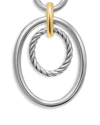 DY Mercer&reg; Mobile Drop Earrings in Sterling Silver with 18K Yellow Gold, 65.7mm