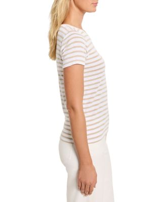 Scoop Neck Stripe Tee