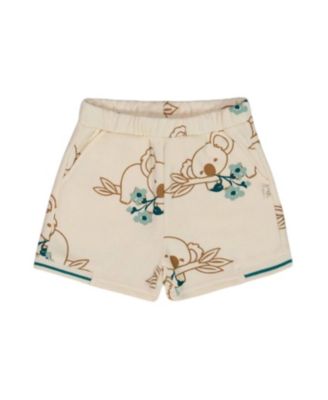 Deux par Deux - Girls' Printed French Terry Short- Little Kid
