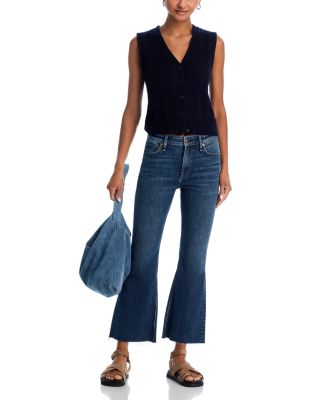 Flexi Dahlia Mid Rise Ankle Flare Leg Jeans in Teo