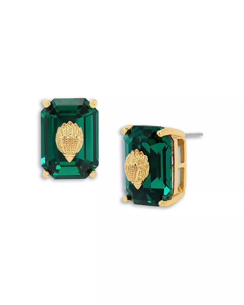 Kurt Geiger London Signature Crystal & Eagle Head Stud Earrings