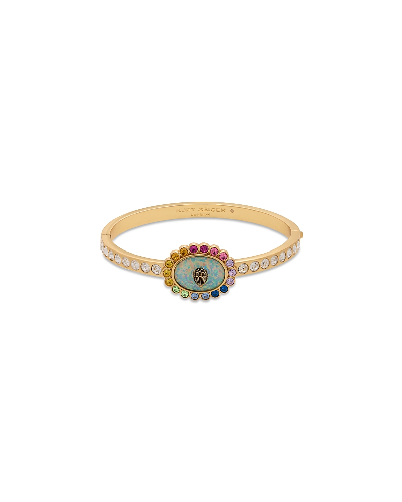 KURT GEIGER SIGNATURE EAGLE VINTAGE OPAL GEM BANGLE BRACELET