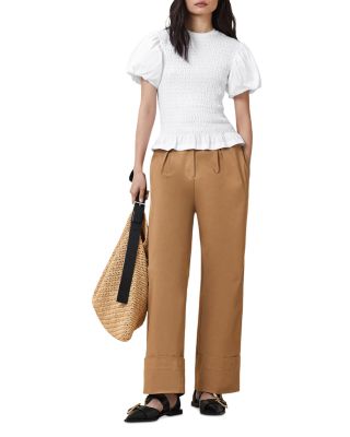 Dael Peplum Puff Sleeve Top