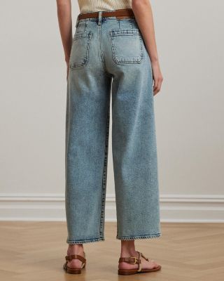 High Rise Wide Leg Crop Jeans