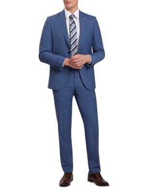 Classic Wool Check Modern Fit Suit Pants