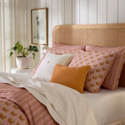 Edna Reversible Ginkgo Leaf Sham, Continental