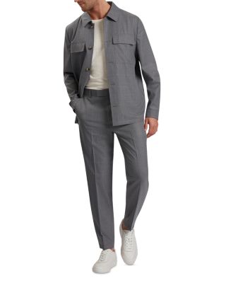Selwynj Lightweight Wool Blend Shirt Jacket