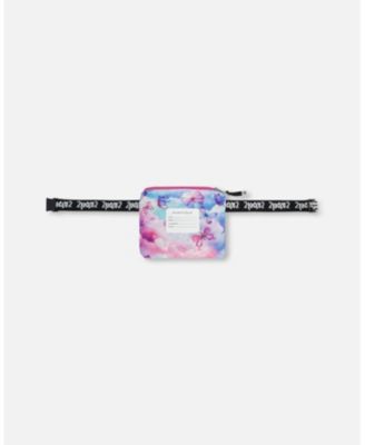 Girls' Printed Butterflies Packable Windbreaker - Big Kid