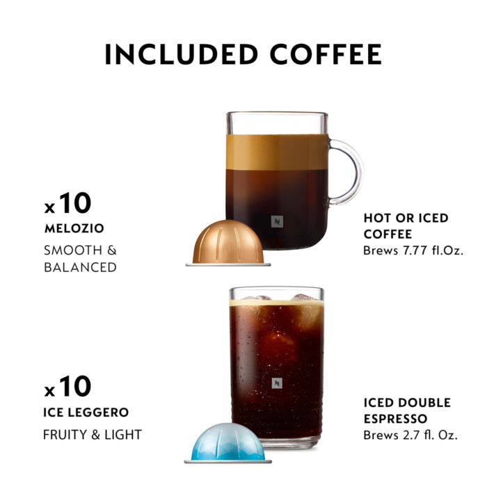 Vertuo Pop+ Cold Value Added Bundle by De'Longhi