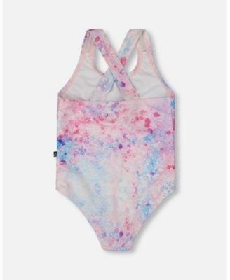 Girls' Printed One-Piece Swimsuit - Little Kid