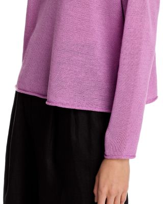 Linen Cotton Cord Crewneck Sweater