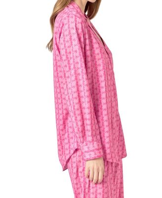 Women's Printed Satin Shirt