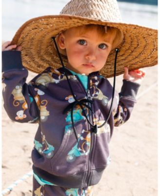 Boys' Printed French Terry Hooded Full Zip Sweatshirt - Baby