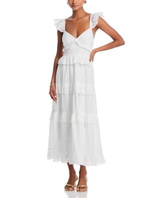 Eyelet Tie Back Maxi Dress - Exclusive