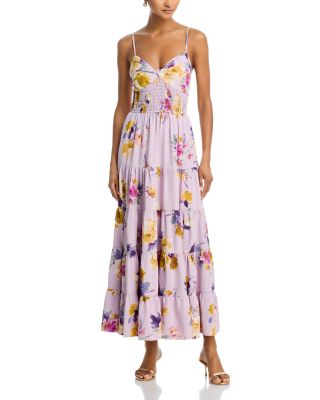 Floral Twist Front Maxi Dress - Exclusive