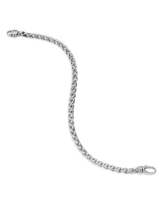 Wheat Chain Bracelet in Sterling Silver, 4mm