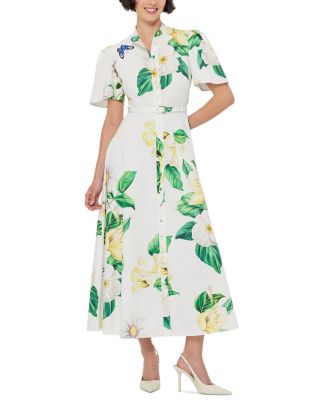 LEO LIN Bianca Short Sleeve Midi Dress | Bloomingdale's Women